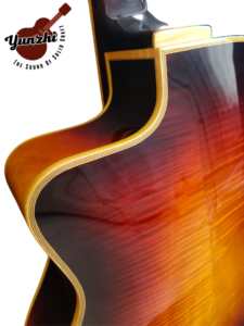 Guitares jazz en érable gitan <span class=keywords><strong>guitare</strong></span> acoustique personnalisable-instruments musicaux marron - Product Image 4