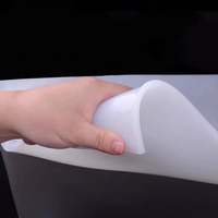 Rouleau de feuille de caoutchouc de silicone naturel ultra-mince, souple, haute transparence, transparent, solide, résistant aux hautes températures et à l'usure