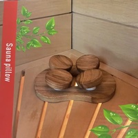 Oreiller de sauna en bois massif moderne en hemlock pour salles de sauna à vapeur sèche et humide - Marque GYDACO