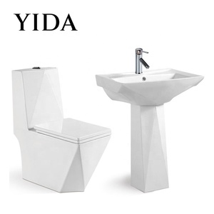 Yida kim cương hình dạng một mảnh washdown Đỏ bừng S-trap <span class=keywords><strong>P</strong></span>-trap phòng tắm nhà vệ sinh gốm công cộng <span class=keywords><strong>WC</strong></span> nhà vệ sinh - Product Image 5
