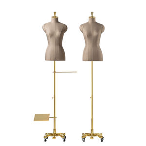 Traje femenino de busto de cuerpo superior de <span class=keywords><strong>media</strong></span> <span class=keywords><strong>escala</strong></span> de gama alta Maniquí de torso de tela cubierta para traje de negocios - Product Image 3