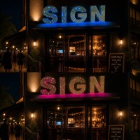 Lettres lumineuses LED personnalisées en acier inoxydable poli miroir, effet ciel étoilé, éclairage 5 faces, pour hôtel de luxe et magasin