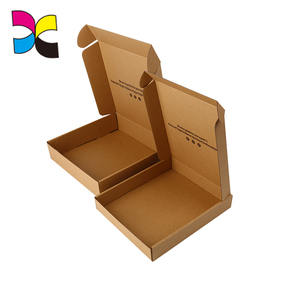 Boîte en papier ondulé personnalisé, avec logo de couleur noire, impression à l'intérieur et à l'extérieur, 50 pièces - Product Image 5