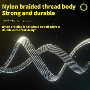 1m 2M 4 trong 1 PD 65W 27W Hợp kim kẽm USB-C Loại C bện sạc cáp sạc nhanh dữ liệu điện thoại đ<span class=keywords><strong>a</strong></span> chức năng Cáp USB 4 trong 1 - Product Image 4