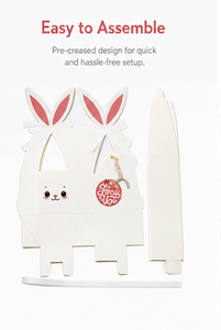 Custom White Rabbit Shaped <b>Gift</b> <b>Box</b> for Kids Rigid Paperboard Cartoon Animal Blind <b>Box</b> Mystery Packaging for <b>Easter</b> Day Favor - Product Image 6