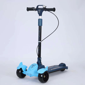 Nouveau style de scooter pour enfants de 3 à 12 ans, sports de plein air, garçon/fille, pliable avec trois roues à LED, musique, double pédale, scooter pour enfants - Product Image 1