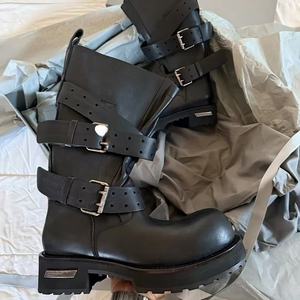 High-quality fashionable women's Shoes Adjustable Straps Belt Buckles Leather Boot Men Dress Shoes Trolling Venom <b>Over</b>-<b>the</b>-<b>Knee</b> - Product Image 5