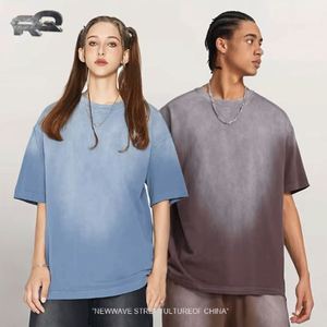Camiseta Vintage de Lujo para Hombre, 350 g/m², Felpa Francesa, 100% Algodón, Gruesa, Lavada con Ácido, con Logotipo Personalizado con Impresión DTG - Product Image 1