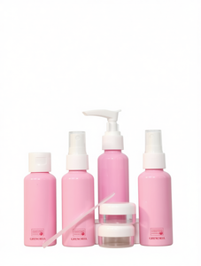 Set di flaconi da viaggio Grenorila 7 x 180 ml, kit per la cura della pelle con idratante viso per adulti - Product Image 1