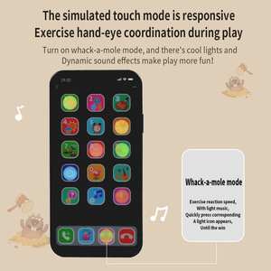 Giocattoli Educativi per Bambini Telefoni Cellulari Puzzle Telefoni Musicali Multi-modalità con Schermo Touch Simulazione Telefono Portatile - Product Image 5