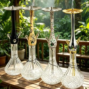 Vente directe usine : Nouveau design de chicha de luxe en aluminium rechargeable, 73 cm, avec 6 cônes de pin, en stock - Product Image 3
