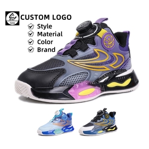 Cema Custom High Top Sports Sneakers <span class=keywords><strong>Zapatillas</strong></span> de baloncesto de invierno para niños con cierre de botón al por mayor colores mezclados que absorben los golpes - Product Image 1