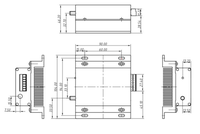 Module de transmission de puissance sans fil LORA 5W LORA6500PRO, carte de développement de communication sans fil pour réseaux de tronçons longue portée