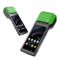 PDA Android 13 POS de 5,5 pulgadas con sistema Android inalámbrico BT y Wifi con impresora térmica incorporada y escáner de código de barras de fábrica