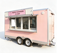 Camion de pizza mobile, remorque alimentaire, camionnette à café, chariot à hot-dogs, camion de restauration BBQ, remorque à pizza, cuisine mobile, nouveau camion de crème glacée