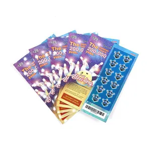 Tickets de Lotería personalizados, juego de broma divertido, billete rascador