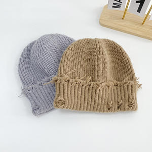 <span class=keywords><strong>Bonnet</strong></span> décontracté uni respirant, <span class=keywords><strong>bonnet</strong></span> en tricot rétro avec trous, garçons filles Y2k Hip-hop Harajuku, <span class=keywords><strong>bonnet</strong></span> d'hiver extensible, <span class=keywords><strong>bonnet</strong></span> chaud - Product Image 4