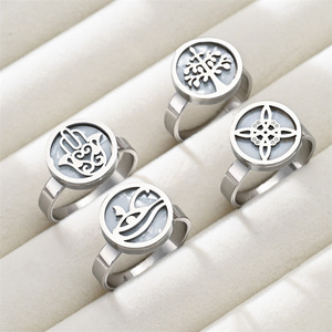 Wasserdichter und anlaufgeschützter Schmuck, Hexenring, Gothic-Ringe, Vintage-Schmuck, Herrenmode-Accessoires - Product Image 1