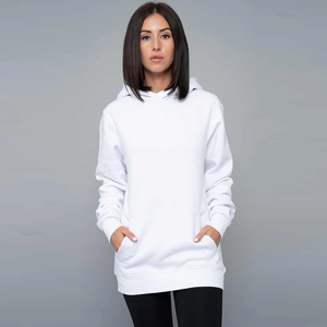 Custom Blank Black Men's Knitted Fleece Hoodies Cotton/Polyester Anti-Wrinkle Washed Crew <b>Neck</b> Pullover - Product Image 5