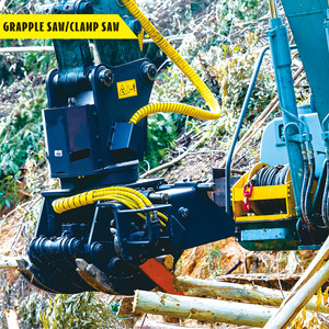 Scie à <span class=keywords><strong>grappin</strong></span> rotative hydraulique XUVOL pour la coupe de bois sur excavatrice de 6 à 9 tonnes, coupe-bois hydraulique avec <span class=keywords><strong>grappin</strong></span> - Product Image 4