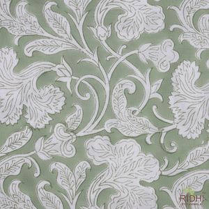 ปลอกผ้านวมผ้าฝ้ายพิมพ์ลายบล็อกมืออินเดียสีเขียวปัญญาชนสีเขียวสำหรับผู้หญิงชุดคลุมผ้านวมสำหรับเด็กผู้ชายและเด็กผู้หญิงกลางแจ้ง - Product Image 1