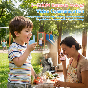 Talkie-walkie vidéo portable pour enfants <span class=keywords><strong>5</strong></span> en 1 avec caméra WiFi, portée de connexion de 500 m, logo personnalisé - Product Image 5