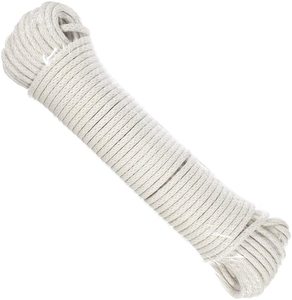 <span class=keywords><strong>Cuerda</strong></span> de tendedero de algodón trenzado de 1/4 pulgadas, artesanías ecológicas suaves y duraderas de 100 pies para tienda de calidad Premium - Product Image 5
