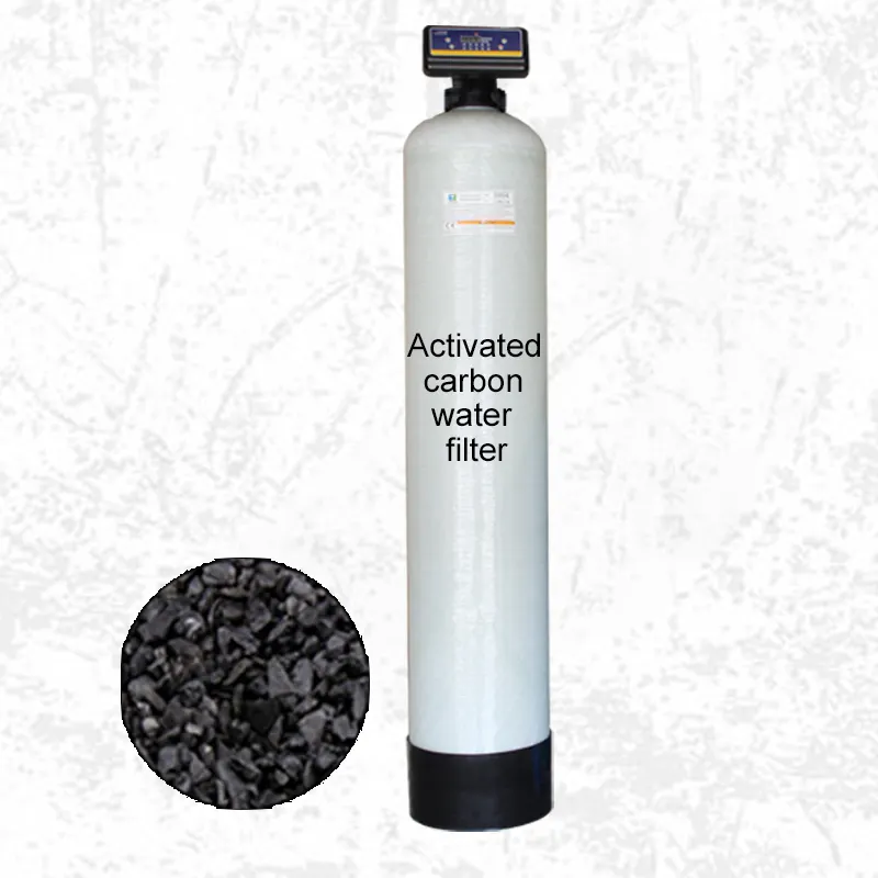 Фильтр для фильтрации воды с активированным углем с баком FRP удаляет цвет и аромат