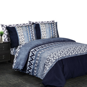 Drap de lit 100% coton, ensemble de literie de luxe, à motifs <span class=keywords><strong>noir</strong></span> <span class=keywords><strong>et</strong></span> <span class=keywords><strong>blanc</strong></span>, housse de couette, prix d'usine - Product Image 2