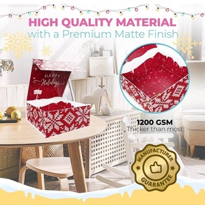Wholesale Hot Style Packaging Luxury <b>Christmas</b> Printing Folding Magnet Gift <b>Box</b> With Custom Design - Product Image 5