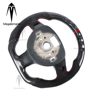 พวงมาลัยคาร์บอนไฟเบอร์สำหรับอัพเกรดรถยนต์ Volkswagen Golf 5 MK5 GTI Scirocco R Passat Polo <span class=keywords><strong>VW</strong></span> - Product Image 6