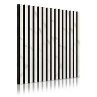 Panneau mural acoustique en bois rainuré MDF insonorisant NRC 0.85 ignifuge pour cinéma maison, studio, bureau - Vente en gros