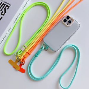 Sangle <span class=keywords><strong>de</strong></span> lanière <span class=keywords><strong>de</strong></span> téléphone portable en corde d'épaule réglable universelle avec patch d'attache <span class=keywords><strong>de</strong></span> téléphone - Product Image 4