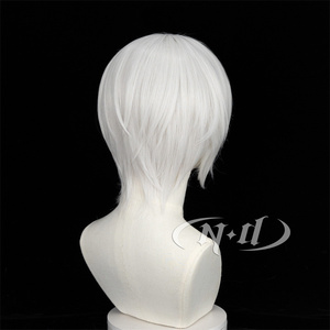 เอ็นดี โทโมเอะคอสเพลย์วิกผมอะนิเมะคามิซามะ คิสผมสีขาวเงินสีน้ำตาลอ่อน 130% ความหนาแน่นทนความร้อนฮาโลวีนคอมมิคคอนคอเซอร์ - Product Image 5