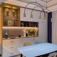 Meuble sur mesure sans laque pour cuisine, projet d'appartement, salon, salle à manger, armoire en bois massif, buffet, meuble de rangement