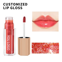 Emballage personnalisé, haute pigmentation, sans logo, gloss à lèvres hydratant, non-collant, non-décolorant, mat, imperméable, rouge à lèvres liquide durable