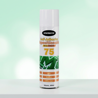 SPRAYMASTER Vente en gros Usine OEM 600ML Adhésif en spray auto-adhésif repositionnable 75 Colle adhésive en spray