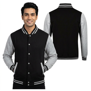 Veste universitaire pour homme, nouvelle collection, style décontracté, tailles adultes, respirante, prix de gros, sur mesure, pour l'hiver - Product Image 1