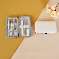 Kit d'outils de pédicure portable professionnel SBelle, coupe-ongles, pince à ongles en acier inoxydable, 7 pièces, ensemble de manucure, soins personnels