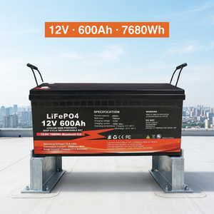 Paket Baterai LiFePO4 12V 600Ah dengan BMS Cerdas dan Siklus Dalam untuk Penyimpanan Energi Surya Besar - Product Image 1