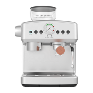 เครื่องบดเมล็ดกาแฟไฟฟ้าแบบตั้งโปรแกรมได้ ปี 2026 และเครื่องทำฟองนมแบบไอน้ำ กึ่งอัตโนมัติ สำหรับเครื่องชงกาแฟเอสเพรสโซ พร้อมตัวเครื่องพลาสติก - Product Image 6