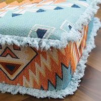 Coussin de chaise tapisserie bohème personnalisé rapide, housse de coussin de canapé style marocain, housse de coussin pour canapé et chaise de salle à manger