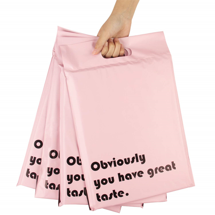 Rosa biodegradables bolsas de correo