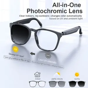 Gafas Inteligentes con Traducción IA Transfronteriza, Fotocromáticas, con Bloqueo de Luz Azul, <span class=keywords><strong>para</strong></span> Escuchar Música, Llamadas, Multifunción, <span class=keywords><strong>para</strong></span> Conducir - Product Image 3