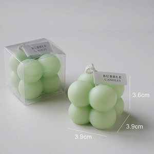 <span class=keywords><strong>Bougie</strong></span> Cubique Artisanale en Cire <span class=keywords><strong>de</strong></span> Soja Youlun, Motifs <span class=keywords><strong>de</strong></span> Petites Fleurs Mignonnes, pour Mariages, Anniversaires et Usage Quotidien en Gros - Product Image 5