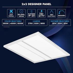 Vente directe d'usine, panneau lumineux LED encastré à intensité variable, 24w 36w 50w, panneau lumineux LED rétroéclairé - Product Image 6