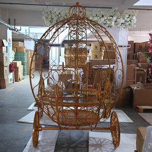 LDJ751 المعادن سندريلا اليقطين النقل في الهواء الطلق عيد الميلاد الديكور عربة حصان - Product Image 3