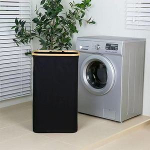 Laundry <b>basket</b> with lid, pulsator, flip-top, universal, household, balcony, simple, portable, moisture-proof - Product Image 3