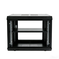 Armoire serveur 9U de luxe à parois épaisses, murale ou sur pied, 19 pouces, 500*600*450mm, en acier SPCC, revêtement poudré, en stock.