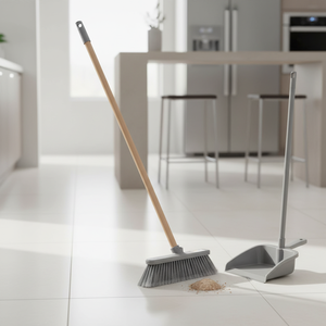 Vente chaude Multifonctionnel Nouveau Design Balai Brosse Prix Bas Matière Plastique Colorée avec Bois et Métal Tête de Balai - Product Image 3